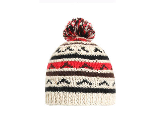 jacquard knitted beanie